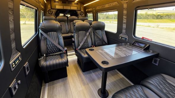 escondido 12 passenger sprinter van interior